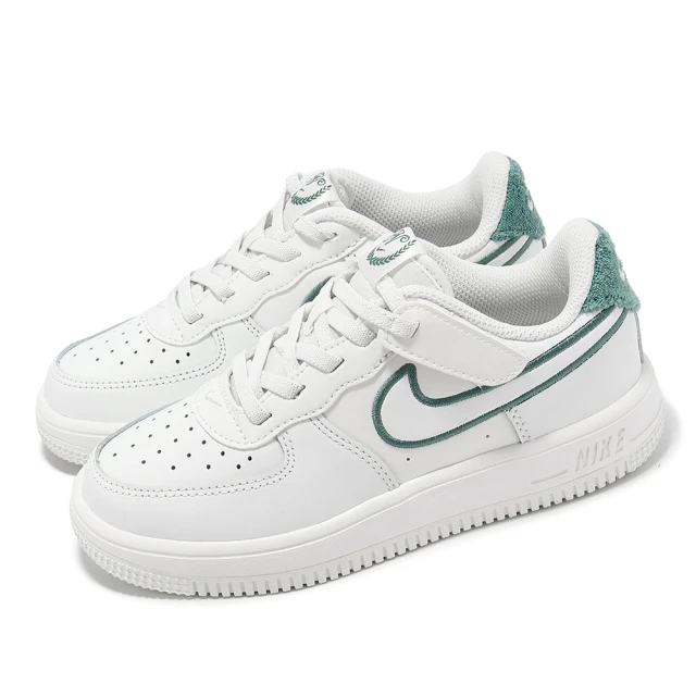 NIKE 耐吉NIKE 耐吉 休閒鞋 Force 1 Low Easyon LV8 3 PS 中童 白 綠 小朋友 皮革 AF1(FZ3369-100)