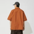 【Dickies】男款摩卡棕純棉胸前大口袋設計寬鬆工裝短袖襯衫｜DK012972H16