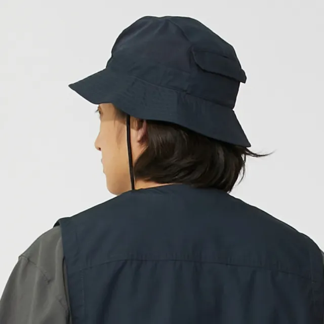 【Dickies】男女款深海軍藍純棉輕巧透氣附收納口袋戶外漁夫帽｜DK013027DNX(帽子)