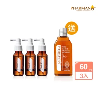 【PHARMANO 髮蔓濃】90天健髮Plus(氧髮露/養髮液60mlx3入 加碼送洗髮精300ml)