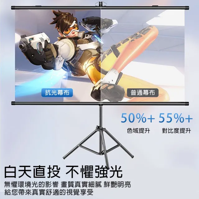 【星優】84寸16:9 投影布幕 金屬布幕 布幕 抗光幕布 投影機布幕(4K金屬 Ultra畫質 抗光)