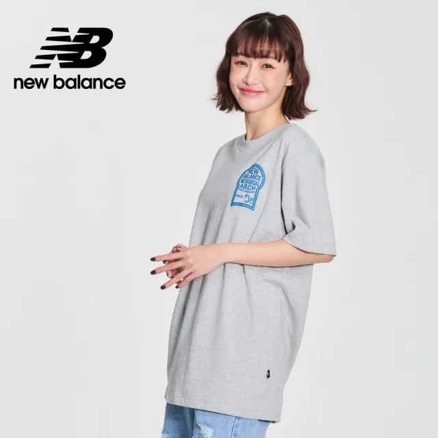 【NEW BALANCE】NB 特殊印刷插圖短袖上衣_男性_灰色_MT41913AG(美版 版型偏大)