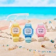 【CASIO 卡西歐】BABY-G 夏季透明方形女錶電子錶(BGD-565SJ-7)