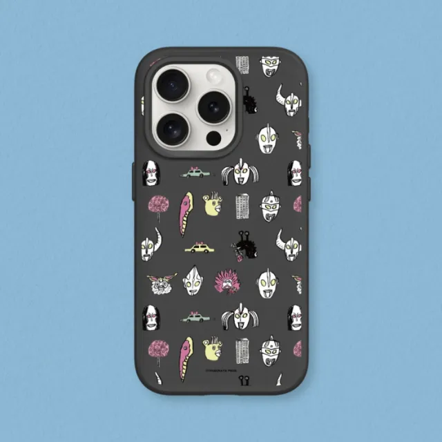 【RHINOSHIELD 犀牛盾】iPhone 14系列 SolidSuit MagSafe兼容 磁吸手機殼/超人力霸王手繪圖鑑(超人力霸王)