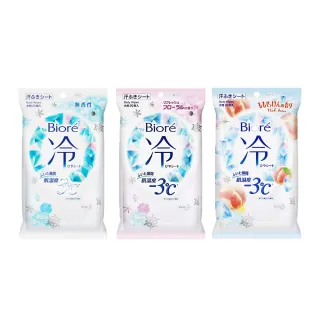 【Biore 蜜妮】-3℃涼感濕巾 20片 3入