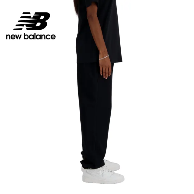 【NEW BALANCE】NB 刺繡NB鬆緊抽繩棉質長褲_AWP41513BK_女性_黑色(亞版 版型正常)