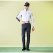 【Jack Nicklaus 金熊】GOLF男款配色吸濕排汗立領衫/高爾夫球衫(白色)