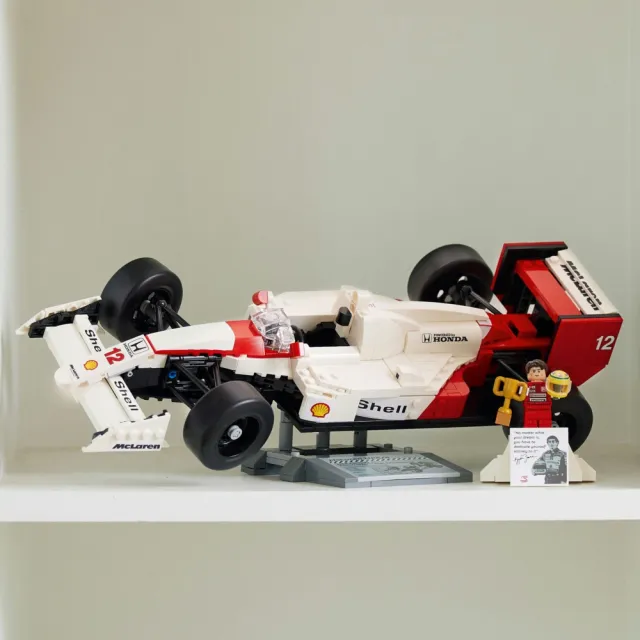 【LEGO 樂高】Icons 10330 McLaren MP4/4 & Ayrton Senna(麥拉倫 賽車 禮物 居家擺設)