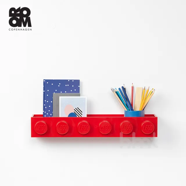 【Room Copenhagen】Room Copenhagen LEGO BOOK RACK 樂高壁掛書架(樂高正式授權商品)