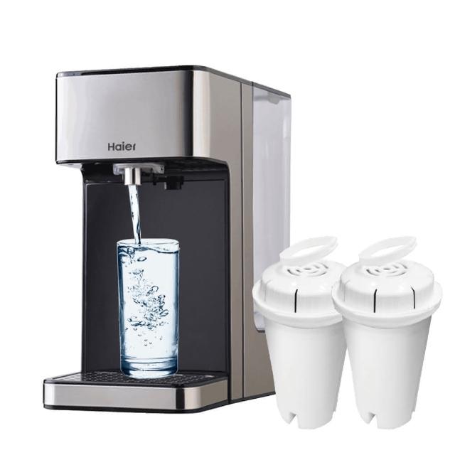 【Haier 海爾】泡奶神器-2.5L瞬熱式淨水器鋼鐵海豚WD252(+專用濾心2入)