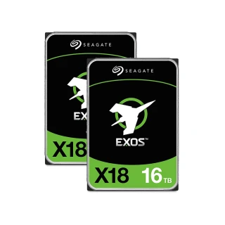 【SEAGATE 希捷】2入 ★ EXOS 16TB 3.5吋 7200轉 256MB 企業級 內接硬碟(ST16000NM000J)