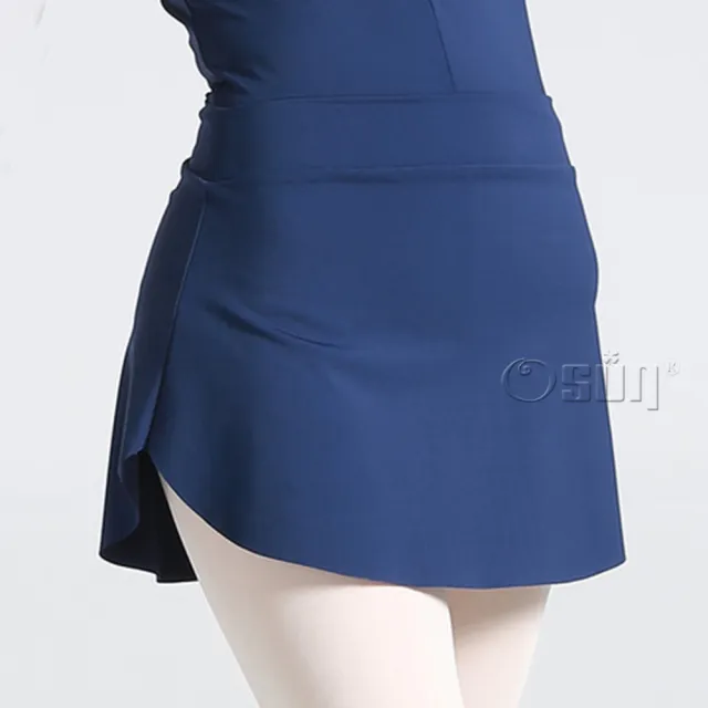 【Osun】外搭側開岔三分短裙舞裙-2入組(顏色任選/CE302)