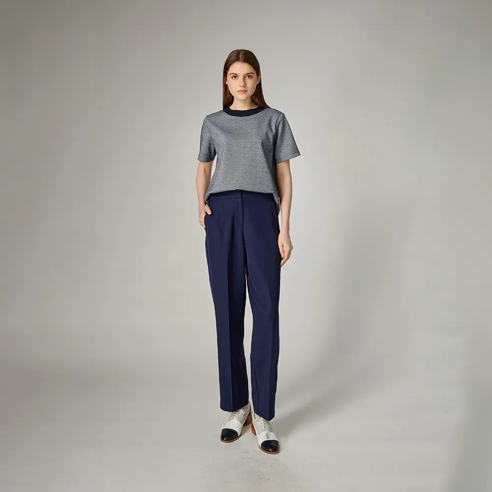 【giordano ladies】24SS_烏干紗側貼邊直筒褲(02414001)