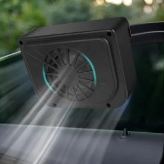 【YOLU】通用型汽車太陽能散熱降溫排氣風扇 車內車窗空氣循環扇 車用換氣通風散熱器風扇 車載降溫排氣扇