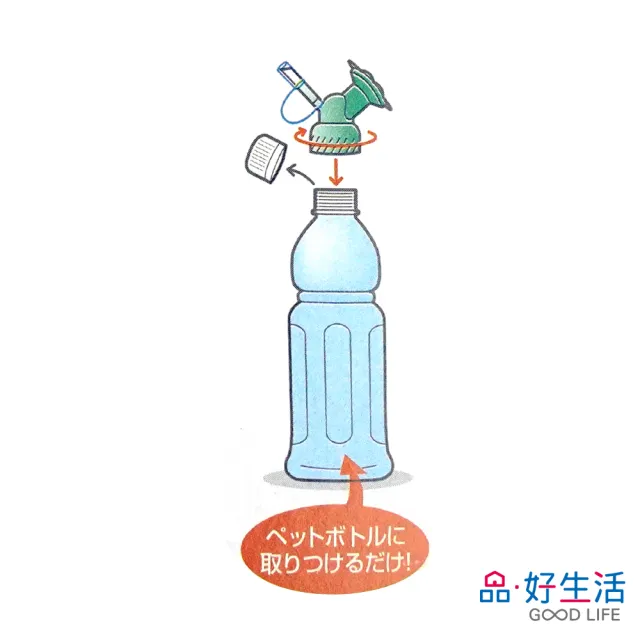 【GOOD LIFE 品好生活】寶特瓶專用園藝兩用灑水替換頭(日本直送 均一價)