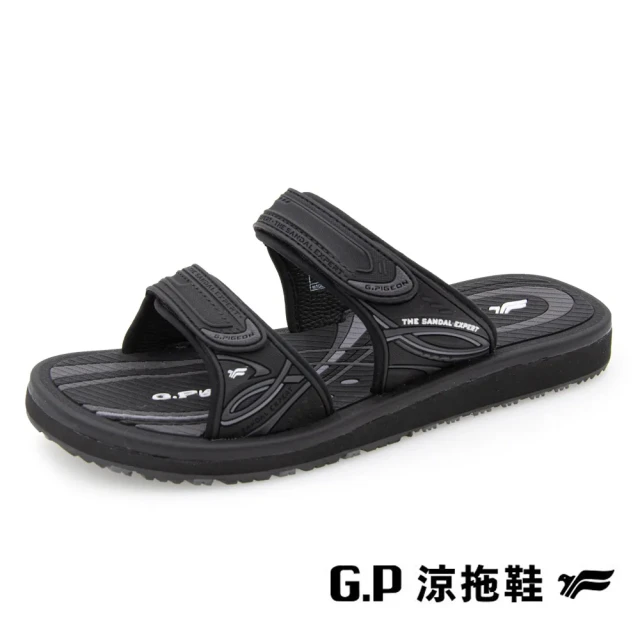 G.P 女款防水運動休閒拖鞋G9324W-黑色(SIZE:X