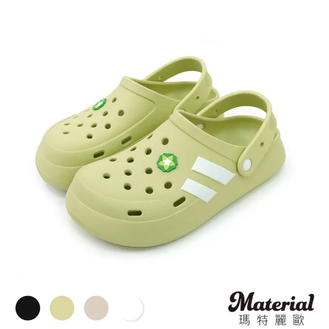 【MATERIAL 瑪特麗歐】女鞋 拖鞋 輕量洞洞防水布希鞋 T80019(拖鞋)