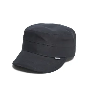 【EDWIN】男女裝 短簷軍帽(黑色)