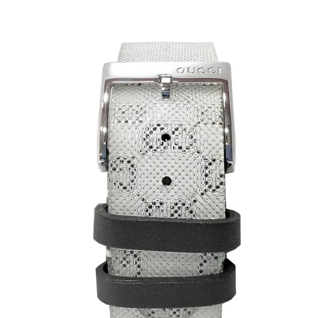 【GUCCI 古馳】508788 經典G-Timeless系列限量3D立體設計石英手錶(銀色-38mm)
