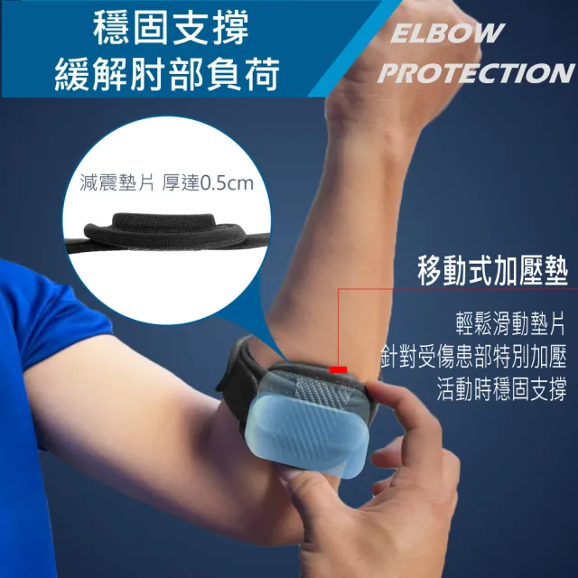 【康得適】凝膠護肘加壓帶(EB-202凝膠護肘加壓帶 護肘 網球肘)