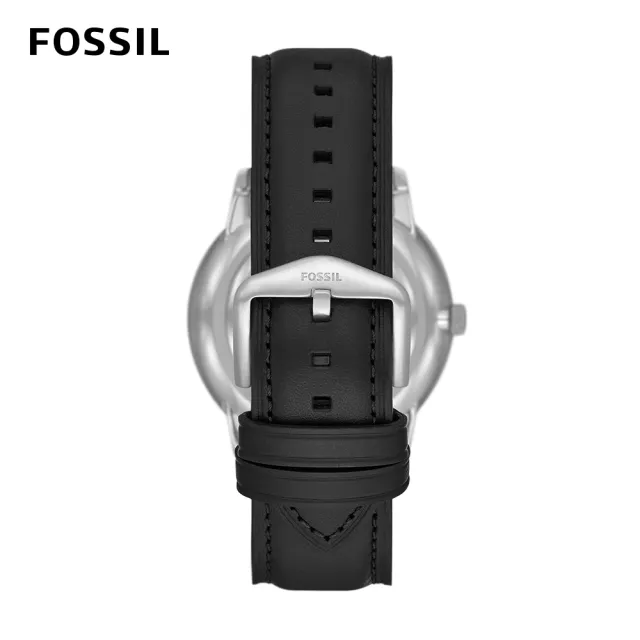 【FOSSIL 官方旗艦館】Neutra Minimalist 三眼月相指針手錶 真皮錶帶 42MM FS5904