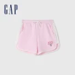【GAP】女裝 Logo印花抽繩鬆緊短褲-多色可選(465058)