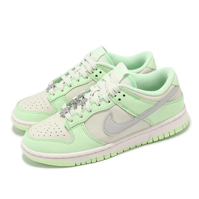 NIKE 耐吉NIKE 耐吉 休閒鞋 Wmns Dunk Low NN SE 女鞋 青蘋果綠 白 液態銀 蝴蝶(FN6344-001)