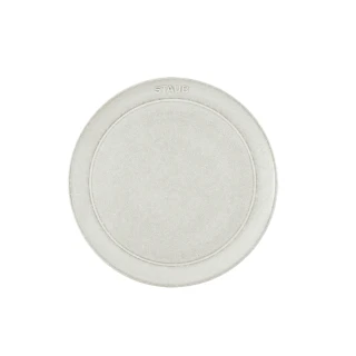 【法國Staub】圓形陶瓷盤20cm-松露白(德國雙人牌集團官方直營)