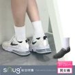 【sNug 給足呵護】動能氣墊厚底運動除臭襪-白灰色(毛圈底/吸汗乾爽/運動襪/專利科技棉襪/10秒除臭襪)