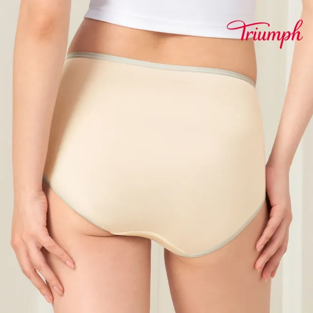 【Triumph 黛安芬】純粹溫柔系列 高腰平口褲 M-EEL(奶油)