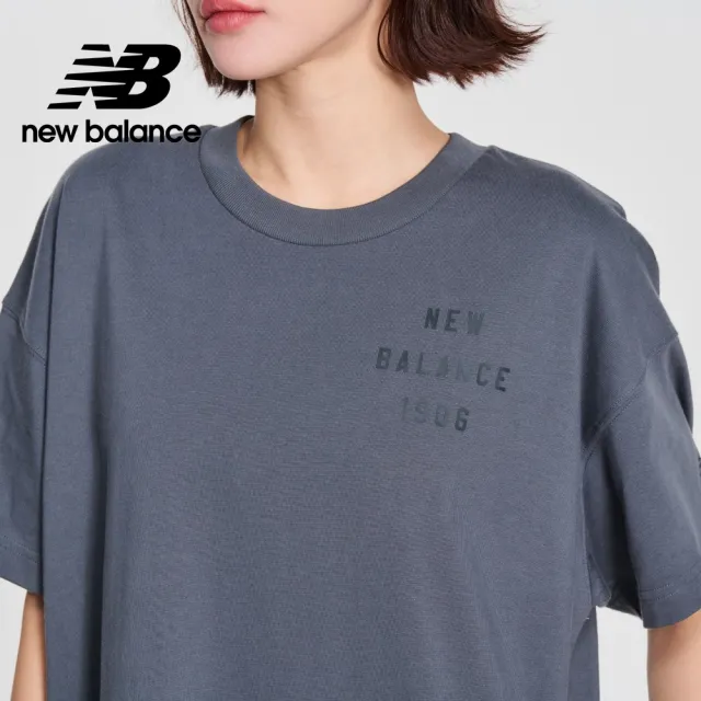 【NEW BALANCE】NB 圓領口袋短袖洋裝_WD41500GT_女性_深灰色(美版 版型偏大)