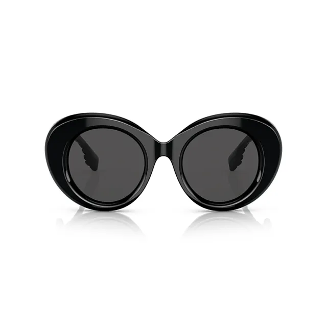 【BURBERRY 巴寶莉】圓形膠框太陽眼鏡(BE4370U-300187 49mm)