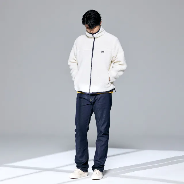 【Lee】出清品-男裝 休閒外套 雙面穿 Sherpa立領外套 共2色 季節性版型(LB313007730 / LB313007742)