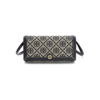 【TORY BURCH】T Monogram經典老花款WOC(深藍)