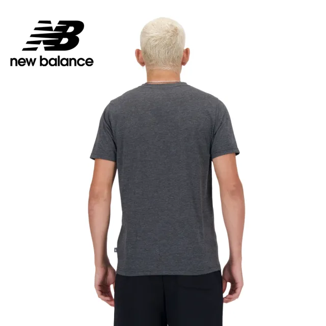 【NEW BALANCE】NB 吸濕排汗短袖上衣_MT41071HC_男性_深灰色(美版 版型偏大)