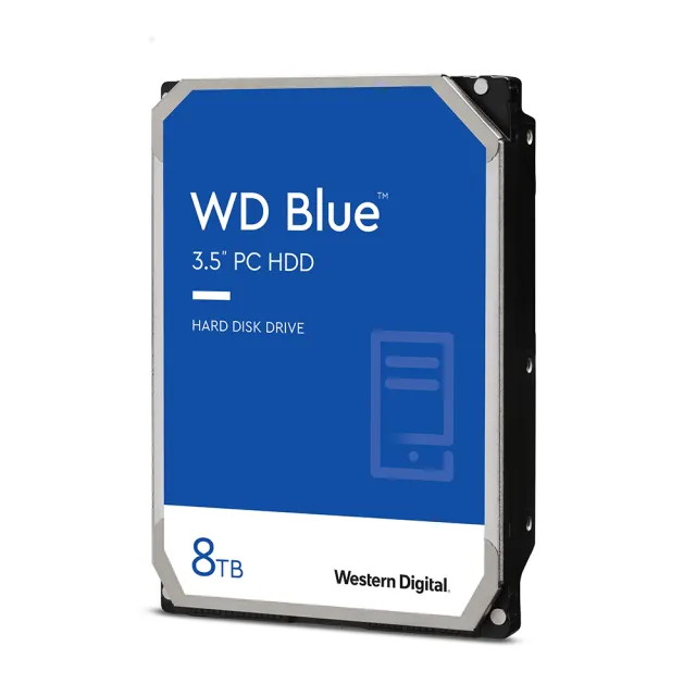 【WD 威騰】藍標 8TB 3.5吋 5640轉 256MB 桌上型 內接硬碟(WD80EAAZ)