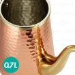 【Kalita】鶴嘴 銅製 手沖壺 0.7L(專業鶴嘴設計 可控制水量大小)