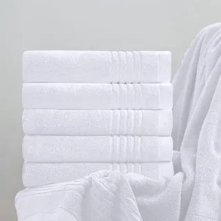 【OKPOLO】台灣製純棉加厚飯店大浴巾-珍珠白3條入(厚度升級與質感UP)