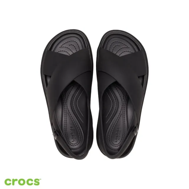 【Crocs】女鞋 布魯克林奢華交叉帶涼鞋(209407-060)