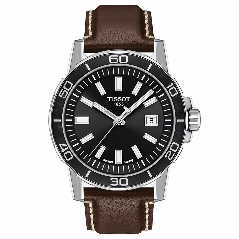 【TISSOT 天梭】Supersport Gent 紳士運動系列 T1256101605100 夜光指針 日期顯示 瑞士 石英 腕錶
