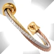 【CHARRIOL 夏利豪】Celtic Triquetra Earrings 雙金色鋼索晶鑽耳環 加雙重贈品 C6(03-2004-1276-0)