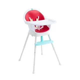 【Creative Baby 創寶貝】三合一成長型餐椅-紅色(最新升級改版)