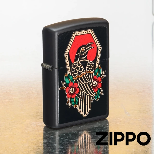 Zippo 日系~傳統藝術-波富士圖案電鑄板貼片加工打火機 