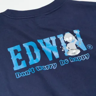 【EDWIN】男裝 外星人DJ短袖T恤(丈青色)