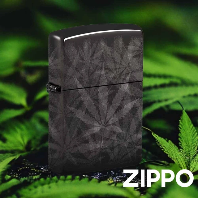 Zippo 迷霧大麻葉防風打火機(美國防風打火機)