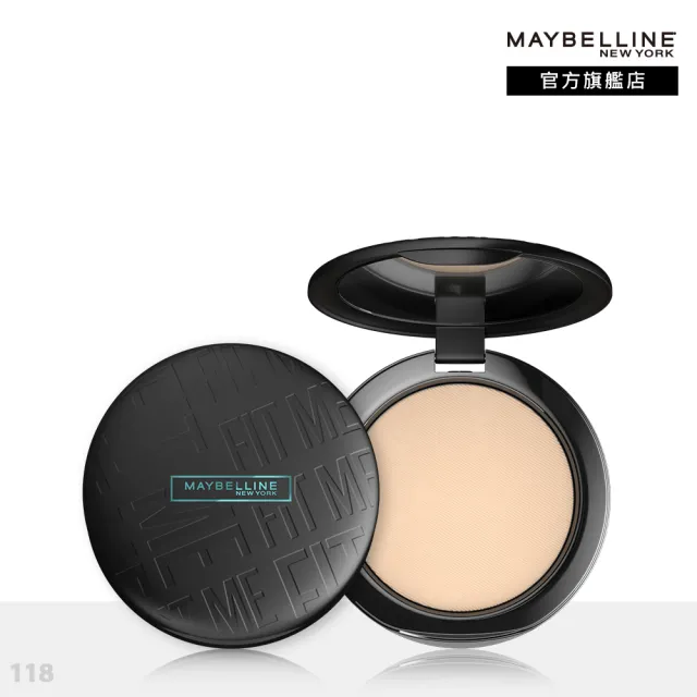 【MAYBELLINE 媚比琳】FIT ME反孔特霧柔焦空氣粉餅SPF32+++(#空氣小圓餅)