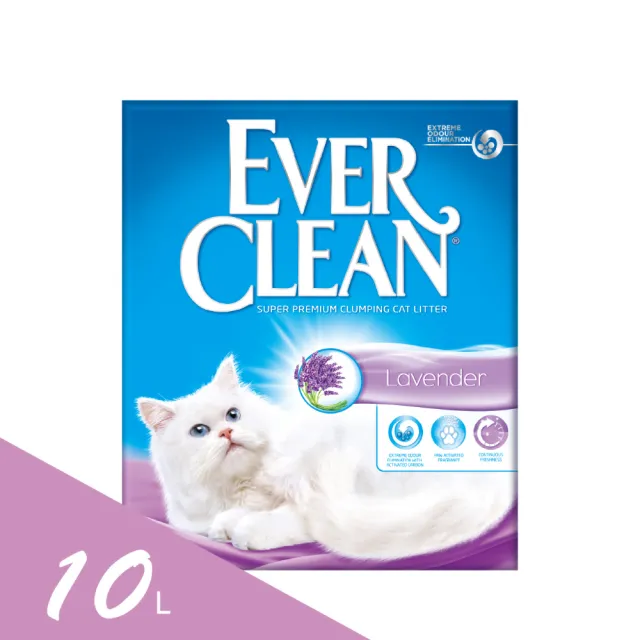 【EverClean 藍鑽】強效凝結除臭貓砂10L(歐規)