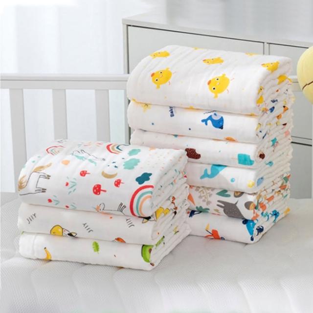 【ANTIAN】雙11 純棉六層紗布嬰兒浴巾/童被 寶寶親膚被子 新生兒蓋毯 嬰兒包被