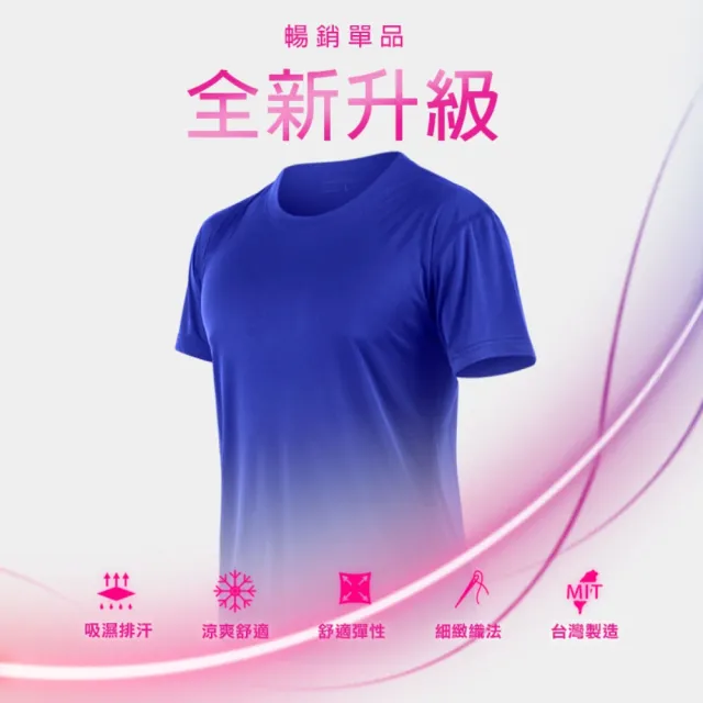 【HODARLA】三件組FLARE 100 PLUS 男女款短袖T恤排汗衫 台灣製(共9色-2XL3XL 超防曬 團體服)