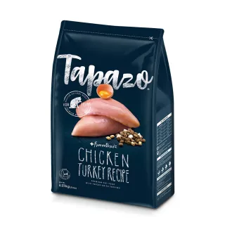 【TAPAZO 特百滋】凍乾雙饗宴-熟齡貓低敏火雞配方 5磅(貓飼料 貓乾糧 熟齡貓 老貓 低敏 無穀)